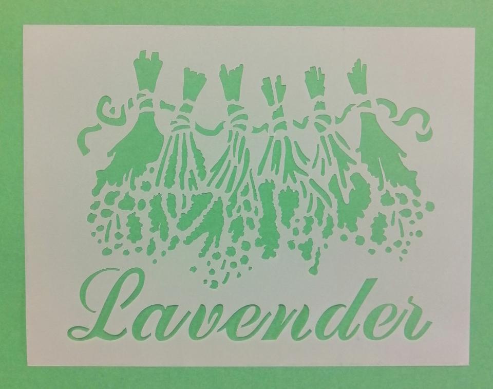 Stencil lavanda stamperia 15 x 20