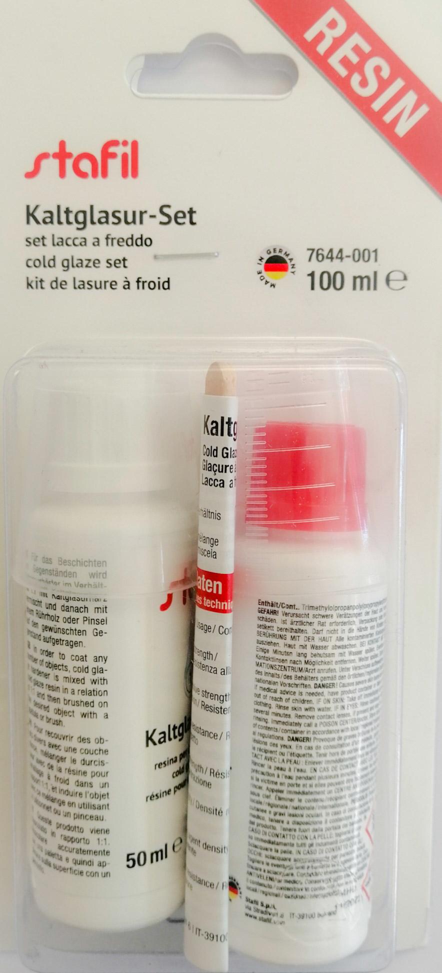 resina bicomponente a freddo stafil confezione da 100 ml