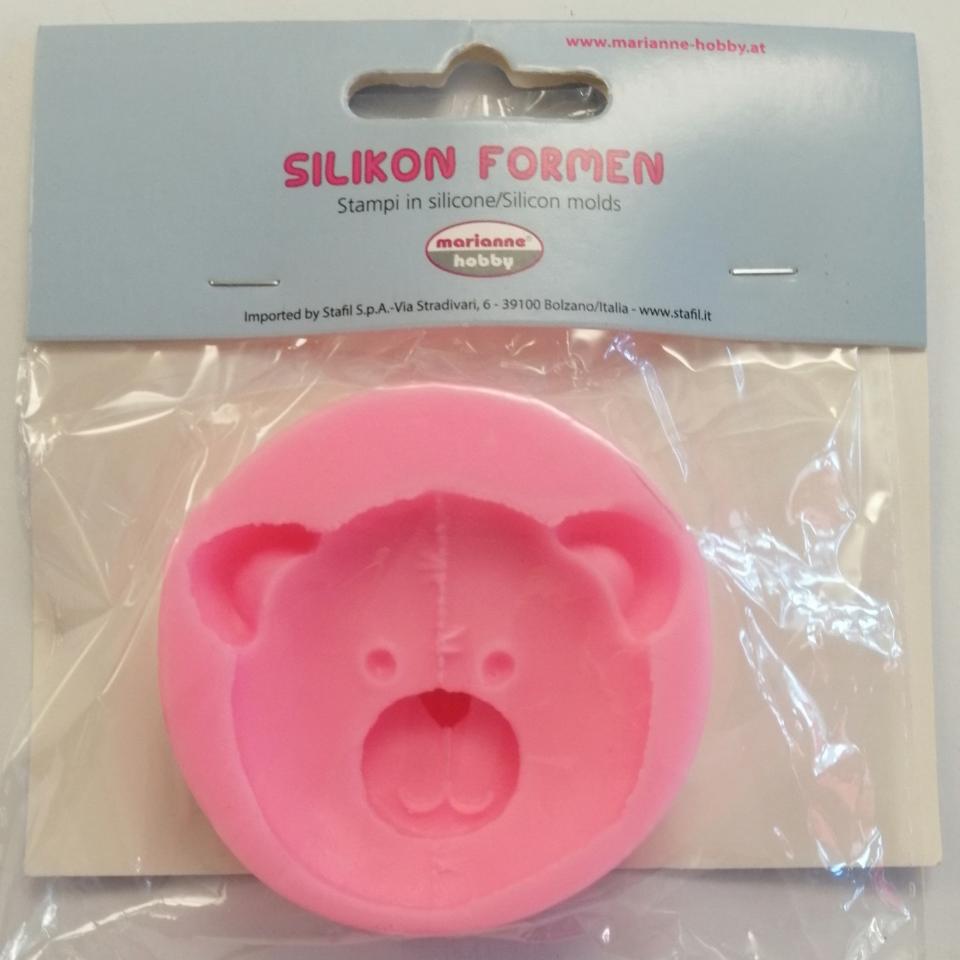 Stampo in silicone orsetto marianne hobby diametro 6,5 cm