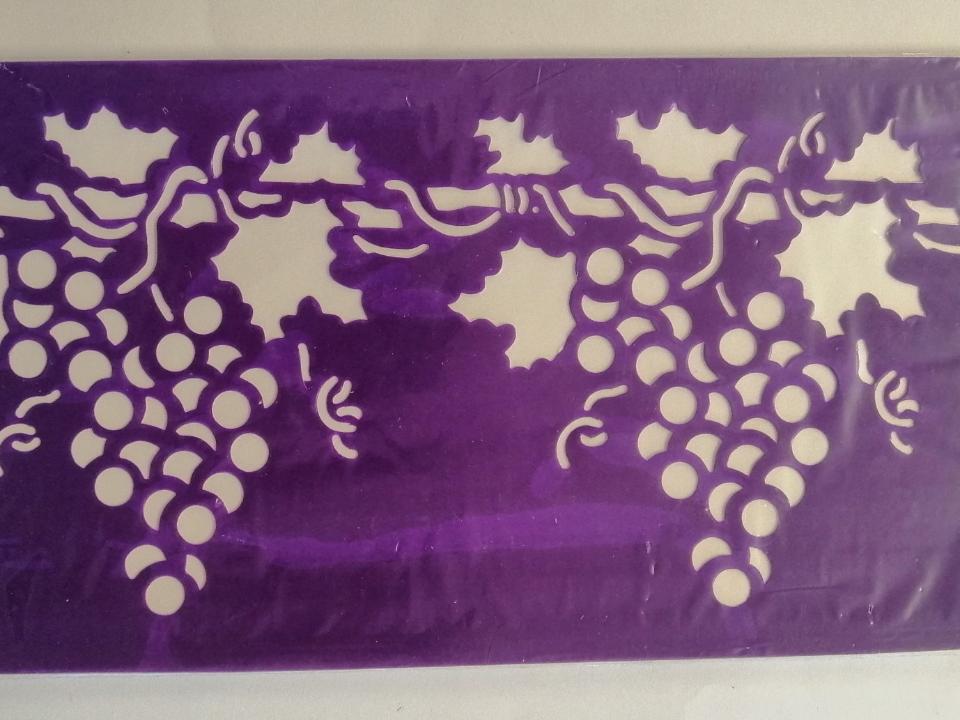 Stencil decoro frutta brico 40x18 cm