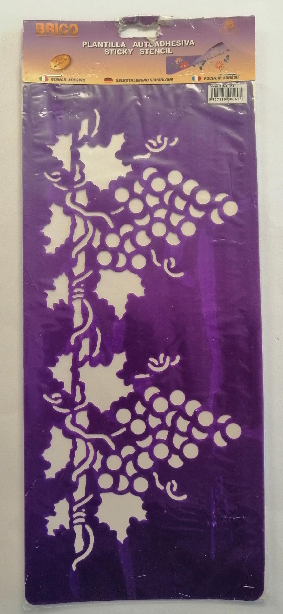 Stencil decoro frutta brico 40x18 cm