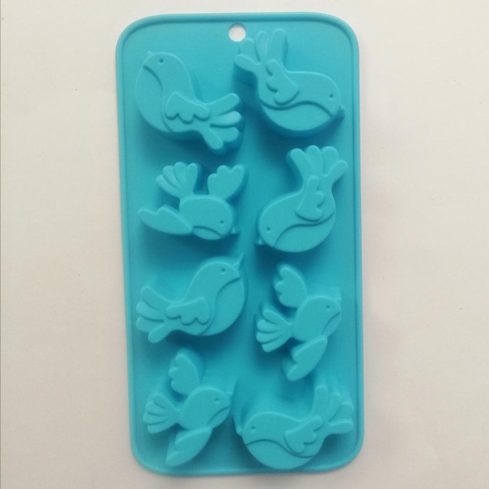 Stampo in silicone a forma di uccellini hobby fun 11 x 21 cm