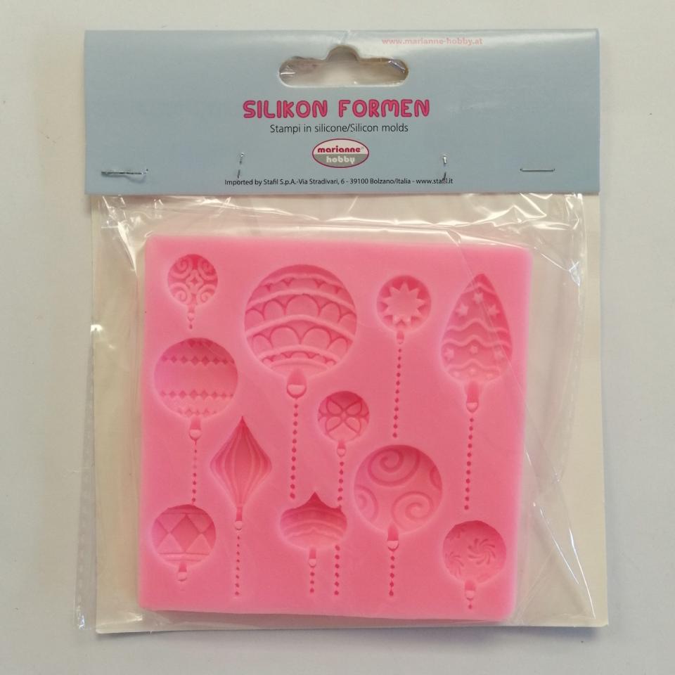 Stampo in silicone a forma di decori natalizi marianne hobby 10 x 10 cm