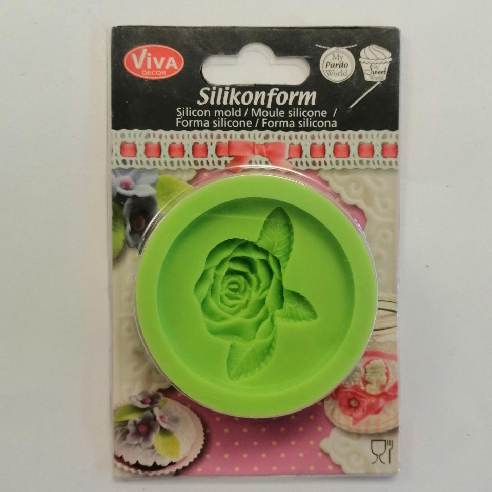 Stampo in silicone a forma di rosa VIVA Decor Diametro 7 cm