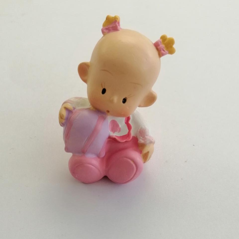 decorazione baby girl hobby fun busta da 1 pezzo 4 cm