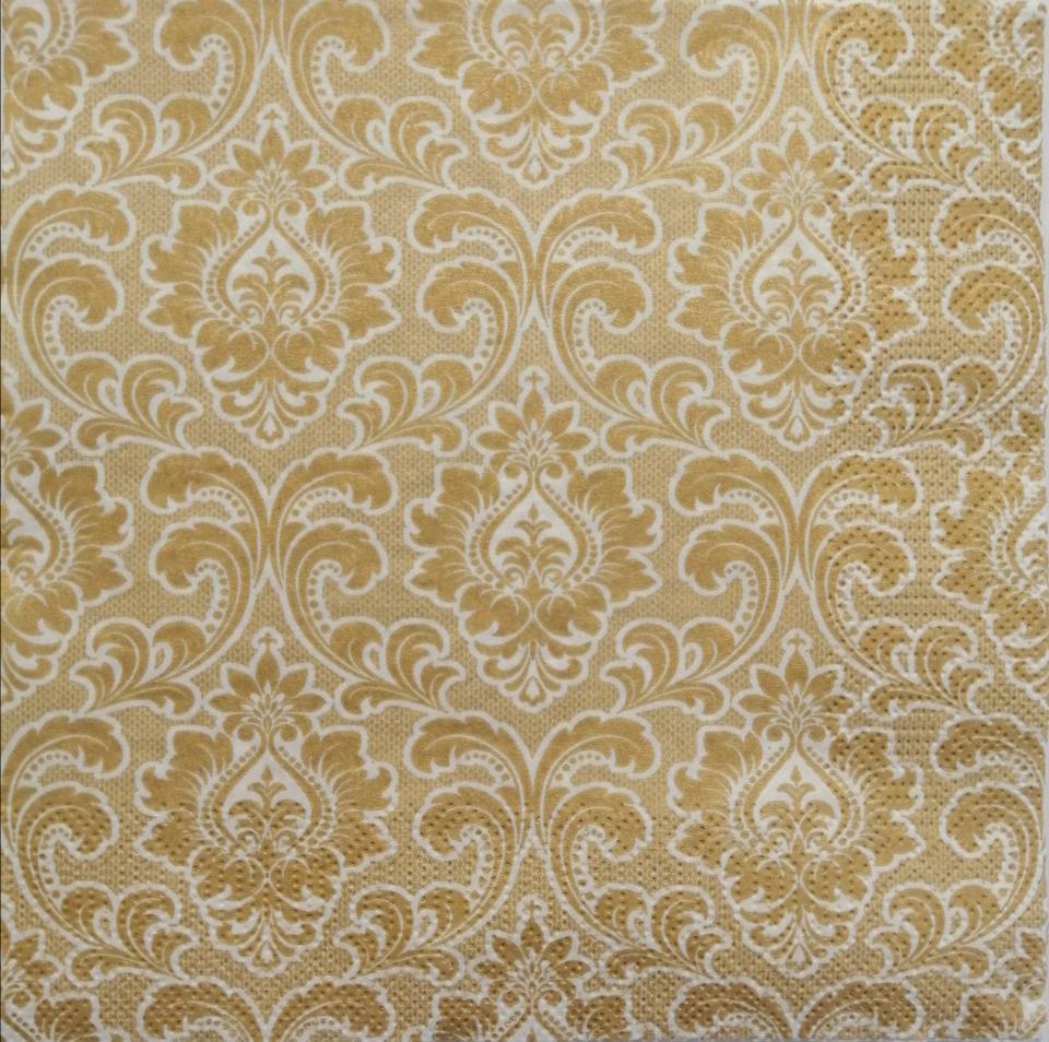 tovaglioli per decoupage decori giallo dorato arti e grafica busta da 2 pezzi 33x33 cm