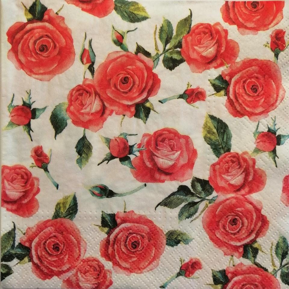 tovaglioli per decoupage decori rose arti e grafica busta da 2 pezzi 33x33 cm