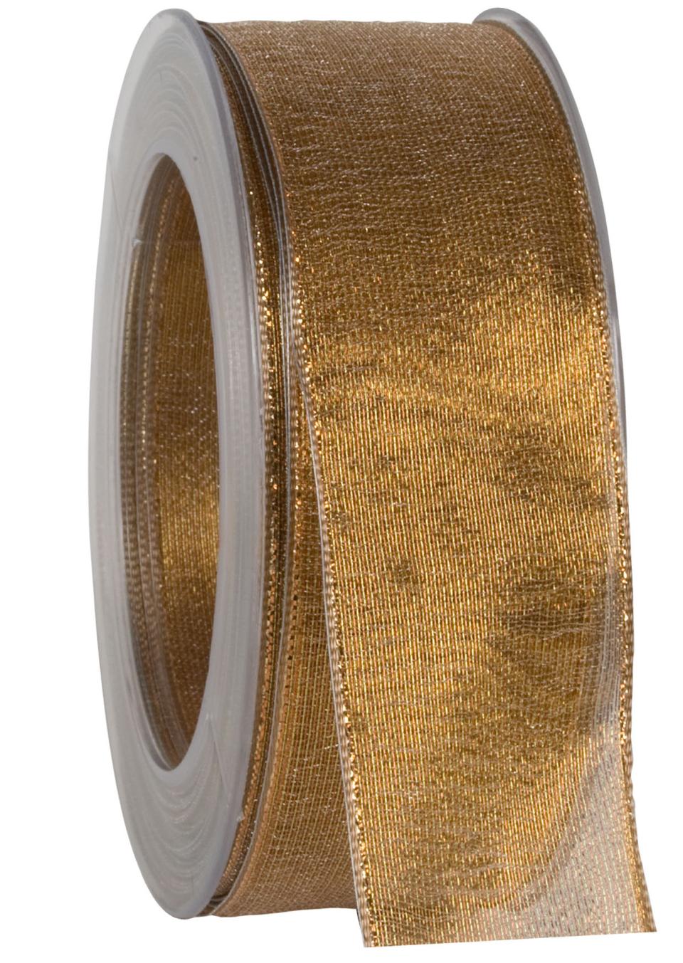 nastro organza oro antico Goldina 40 mm x 1 mt