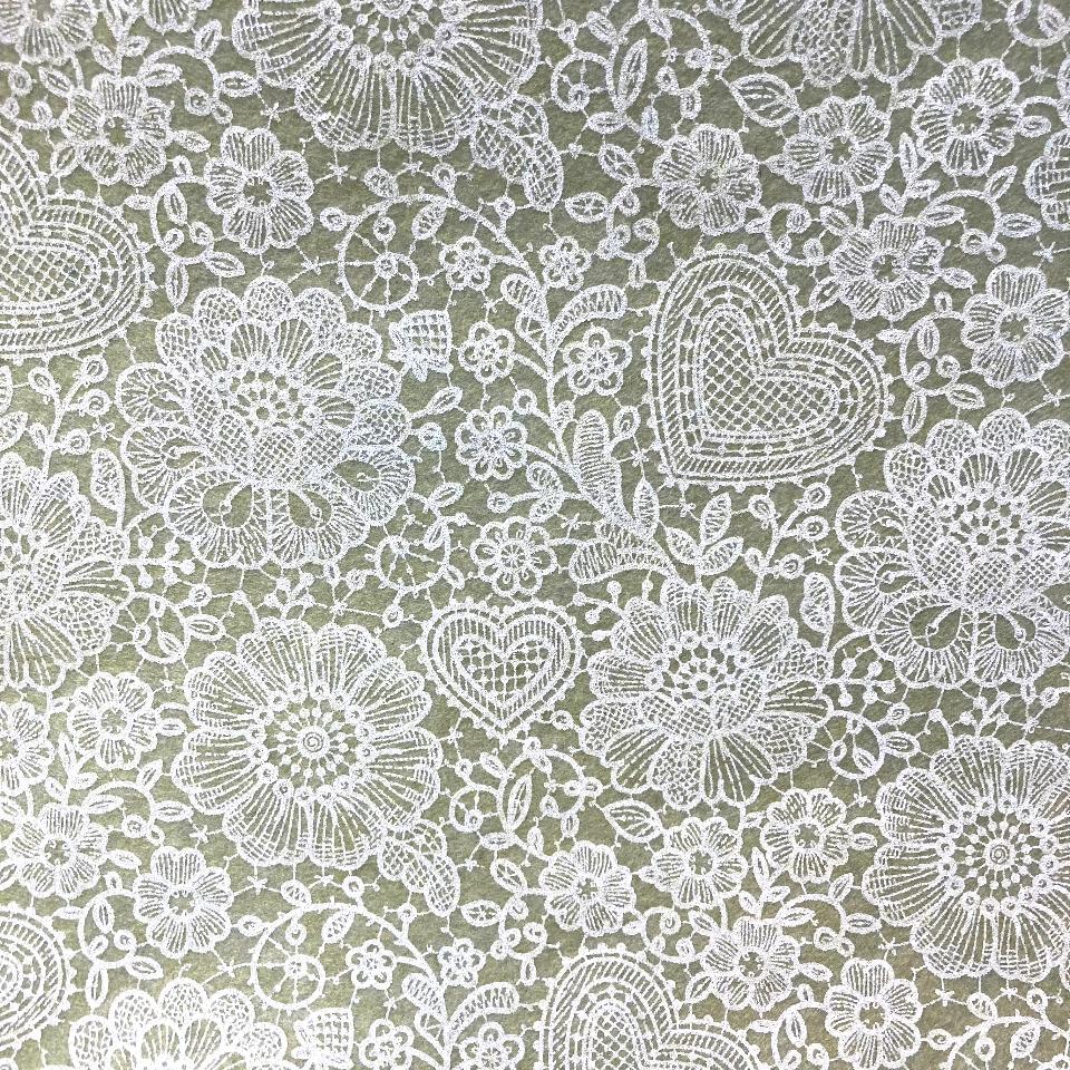 Pannolenci beige/crema effetto pizzo stafil 90x50cm