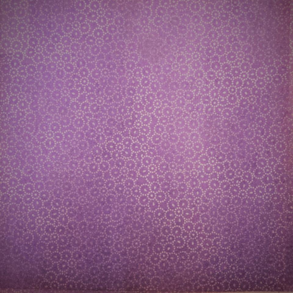 Feltro stampato viola con fiori stilizzati stamperia 30x30