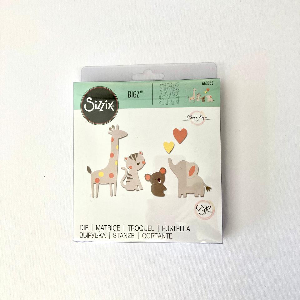 Fustella Bigz amici dello zoo Sizzix Compatibile Big Shot