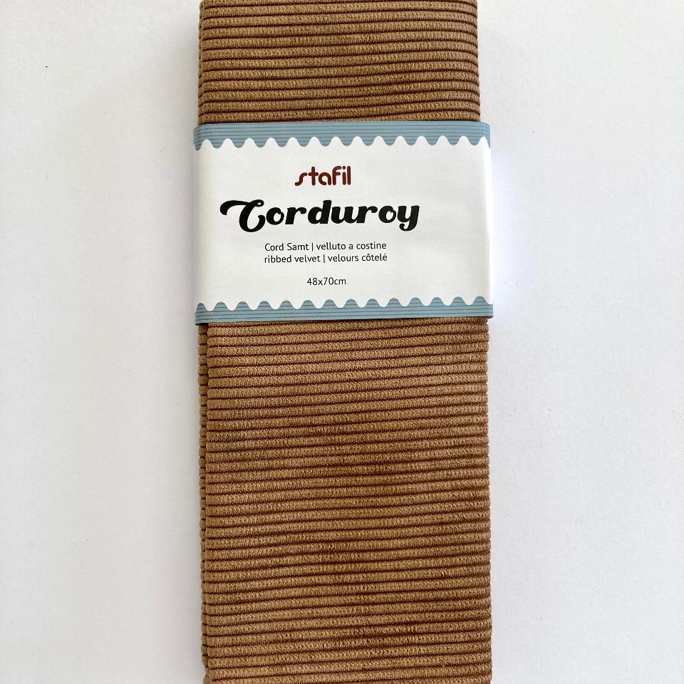 Corduroy Cammello - Velluto a Costine Stafil 48 x 70 cm