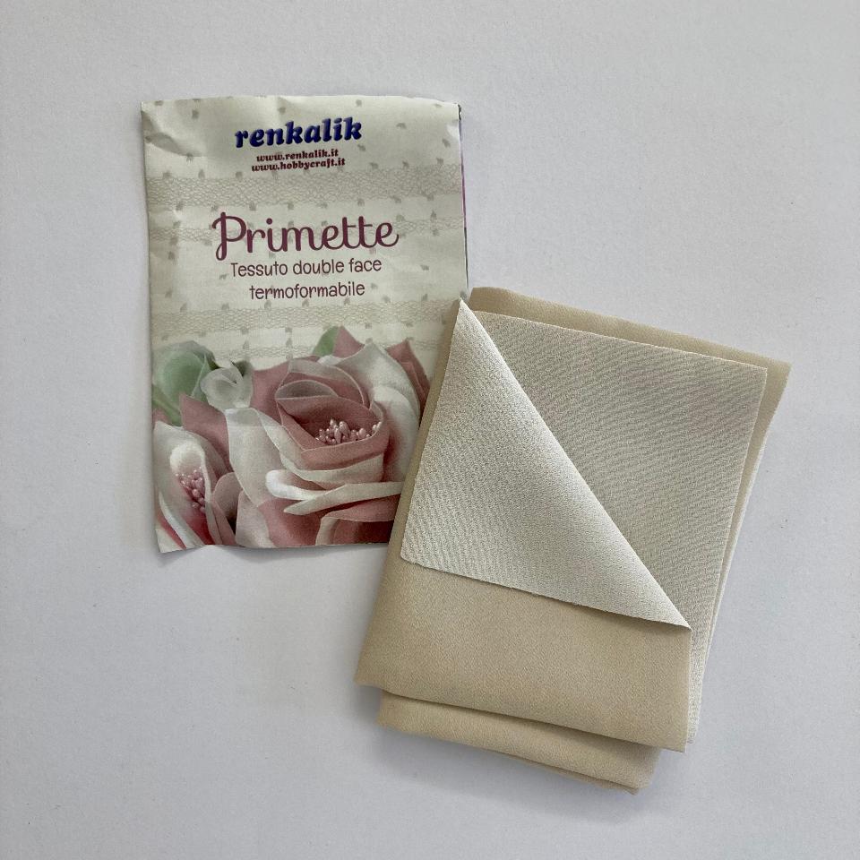 Primette Beige - Tessuto Doubleface Renkalik 48 x 50 cm