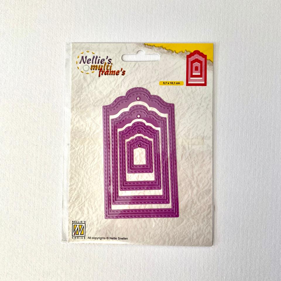 Fustella stitched  tags -  Nellie 4 elementi