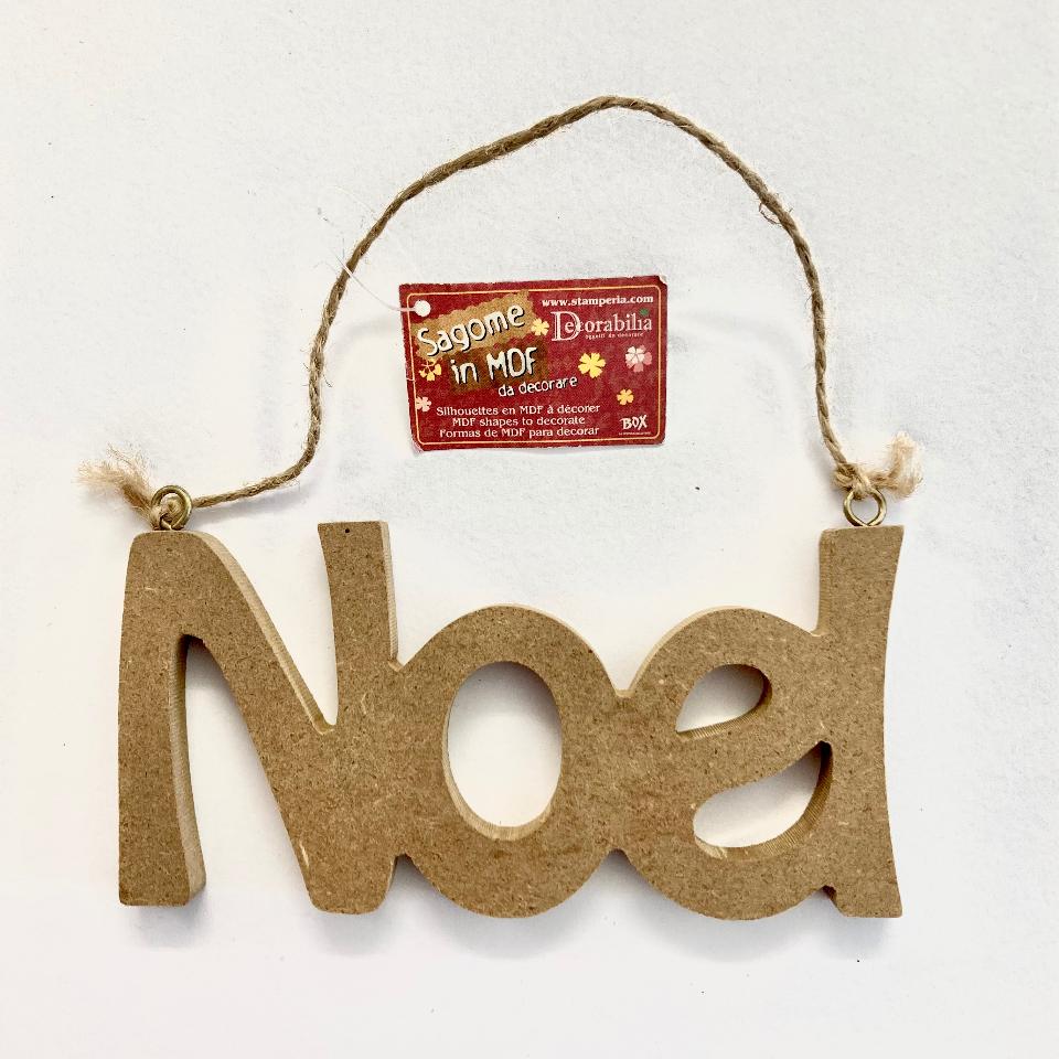 Sagoma MDF NOEL da decorare Decorabilia 1 pz