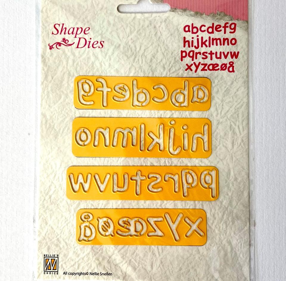 Alfabeto minuscolo - Fustella Shape Dies 4 pz