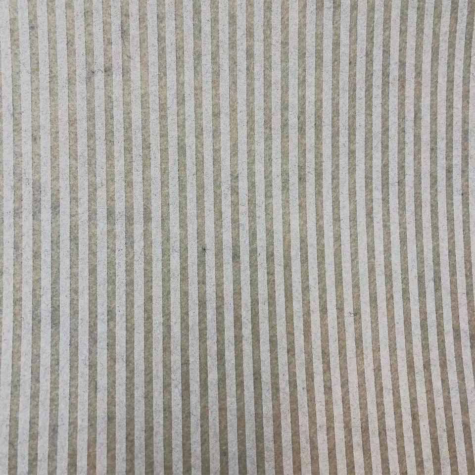 Pannolenci beige a righe bianche 1mm stafil 90x50cm