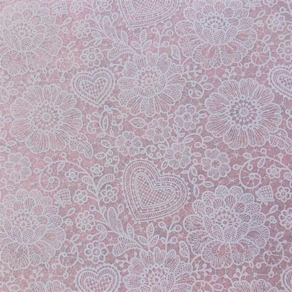 Pannolenci Rosa Effetto Pizzo 1mm Arti e Grafica 90 x 50cm