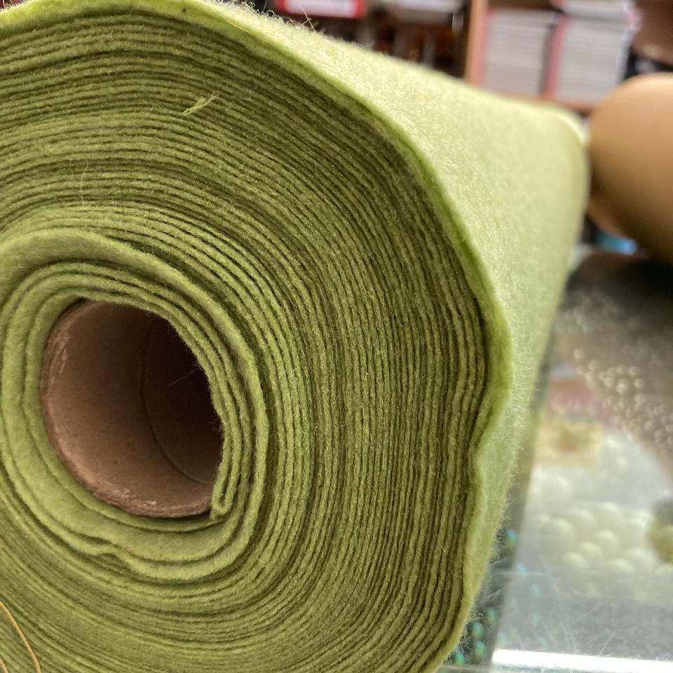 Pannolenci Verde Oliva Melange 1mm Stafil 90 x 50cm