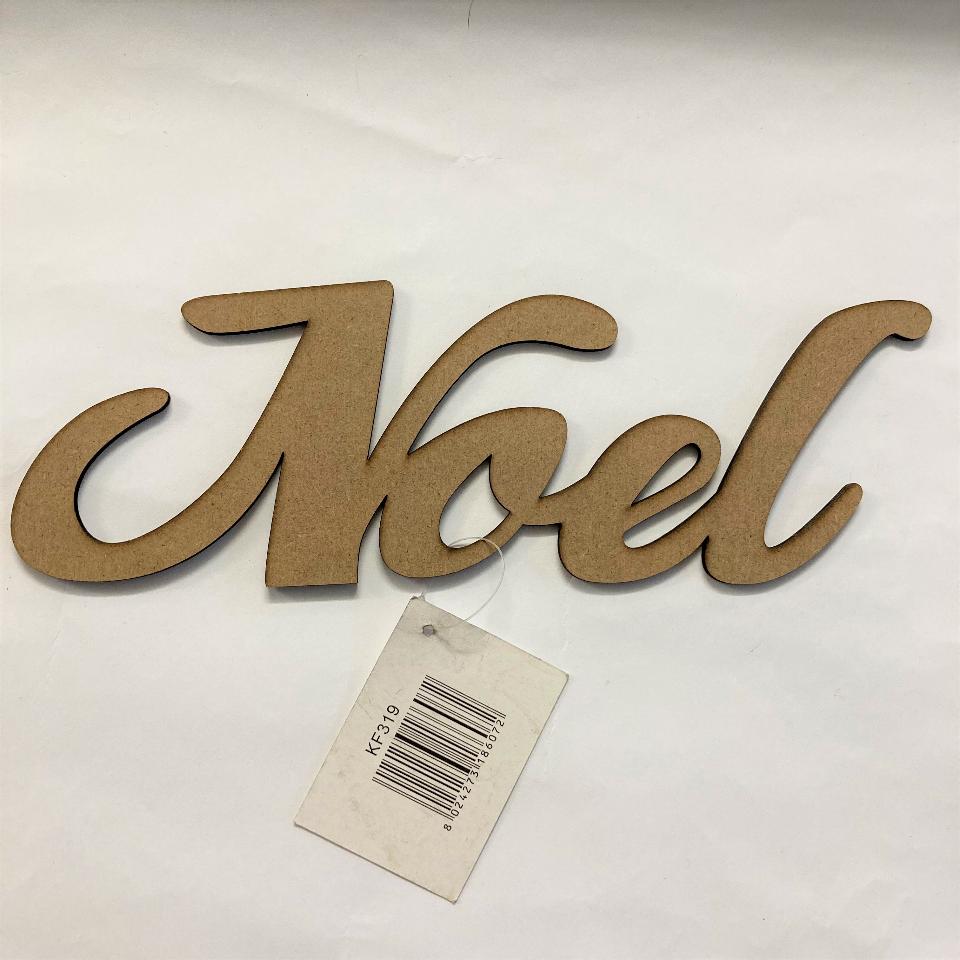 Sagoma MDF NOEL Corsivo Decorabilia 1 pz