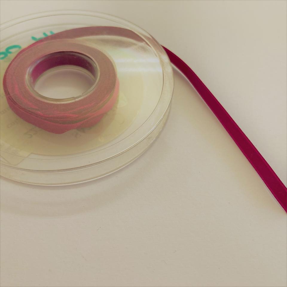 Nastro Unica Tinta Fuchsia - 6 mm Stafil Busta da 5 m