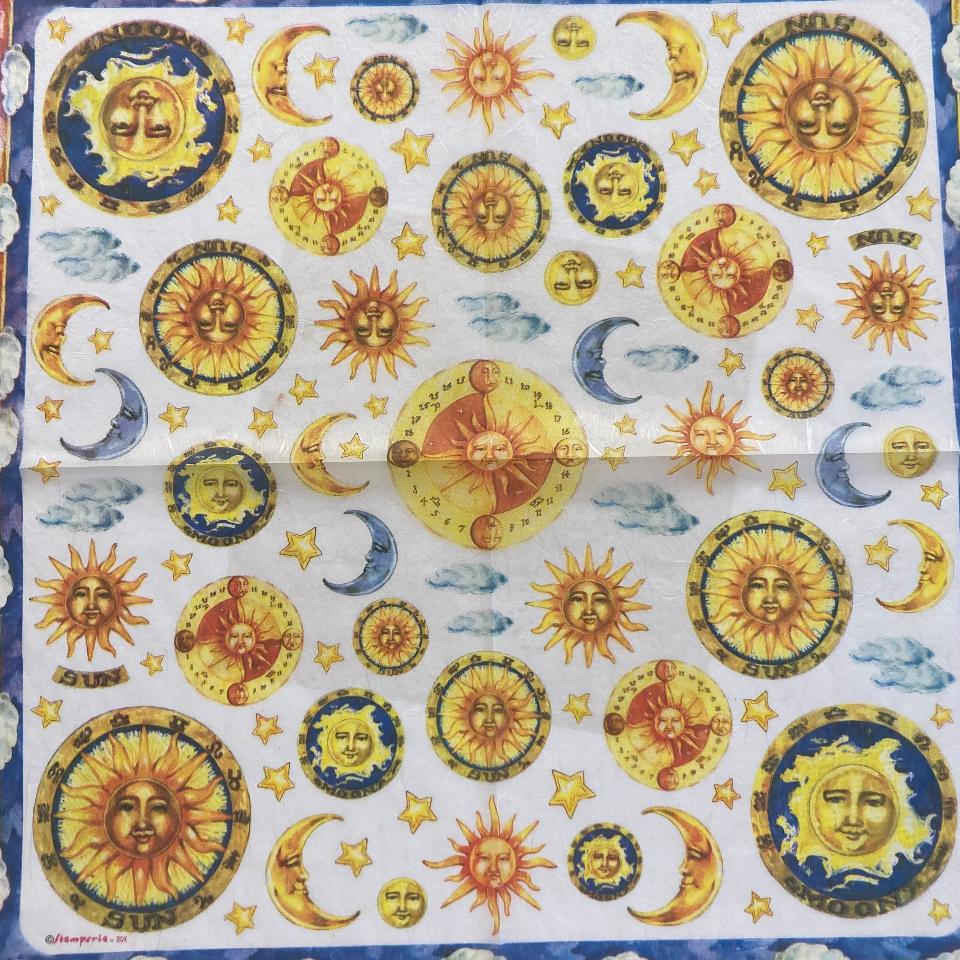 Tovagliolo in carta riso - Astri Stamperia 50 x 50 cm