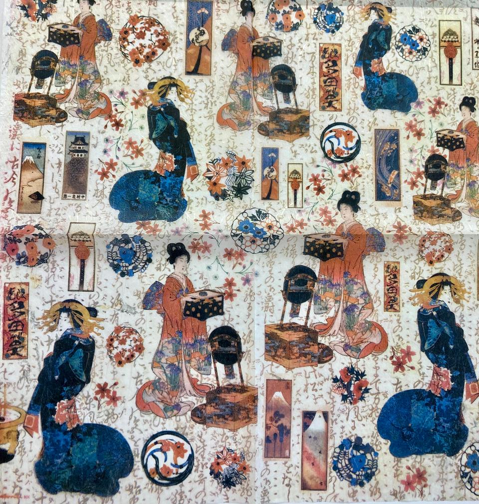 Tovagliolo in carta riso - Geisha Stamperia 50 x 50 cm