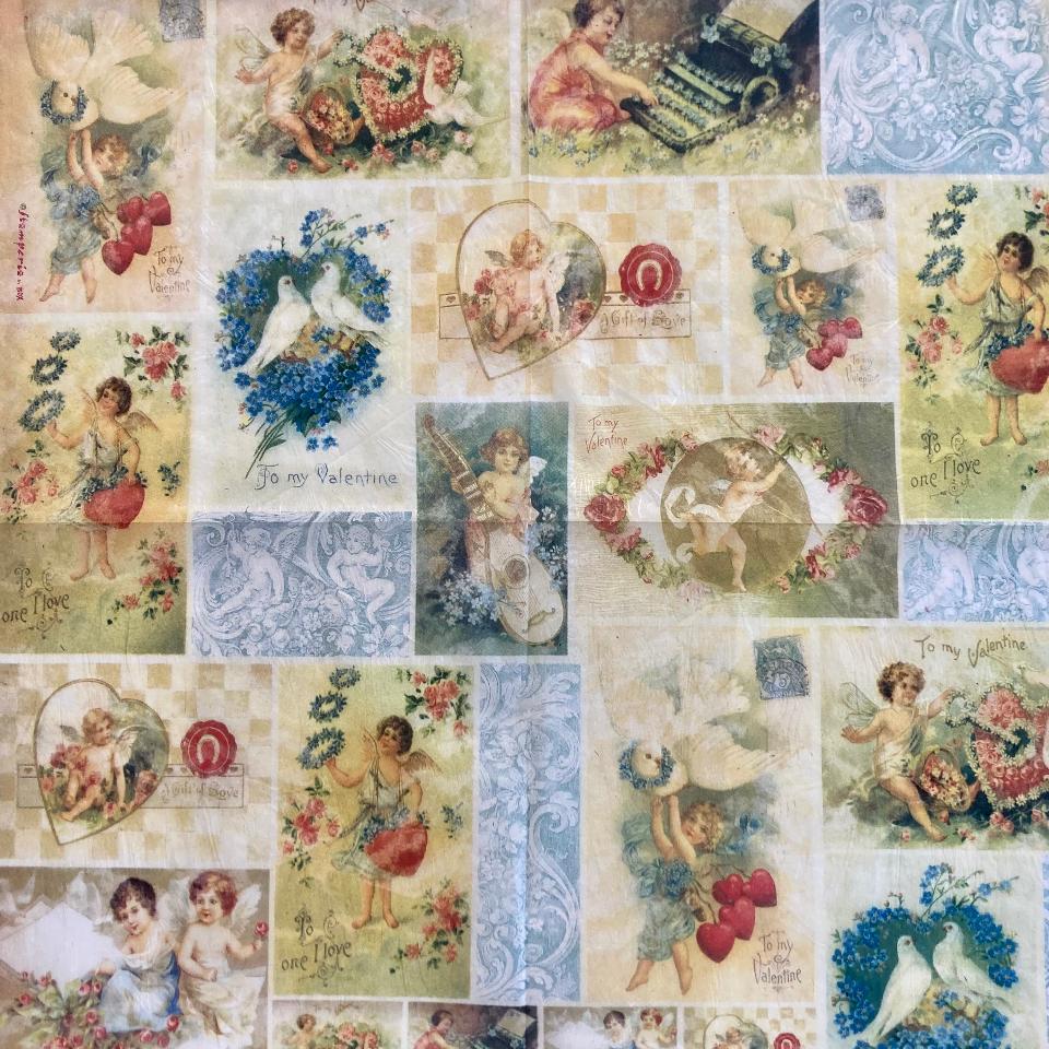 Tovagliolo in carta riso - Angeli Stamperia 50 x 50 cm