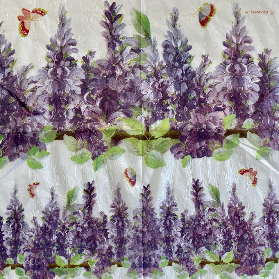 Tovagliolo in carta riso - Lavanda Stamperia 50 x 50 cm