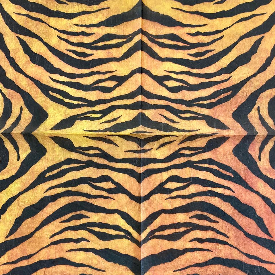 Tovagliolo in carta riso - Tigrato Stamperia 50 x 50 cm