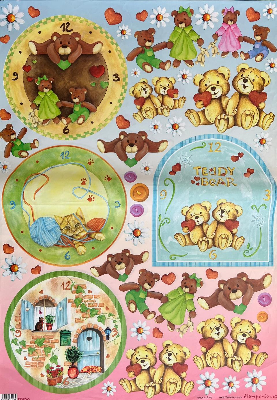 Carta Classic - Teddy Bear (sc2) Stamperia 50x70 cm