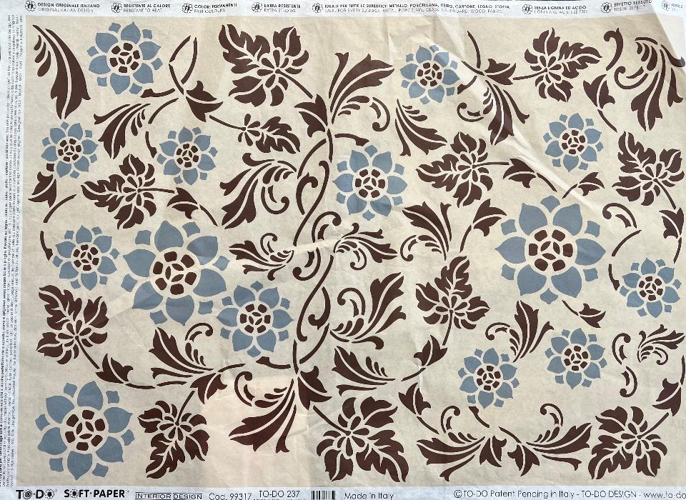 Carta velo - Fiori stilizzati SC3 TODO Paper Soft 50x70 cm