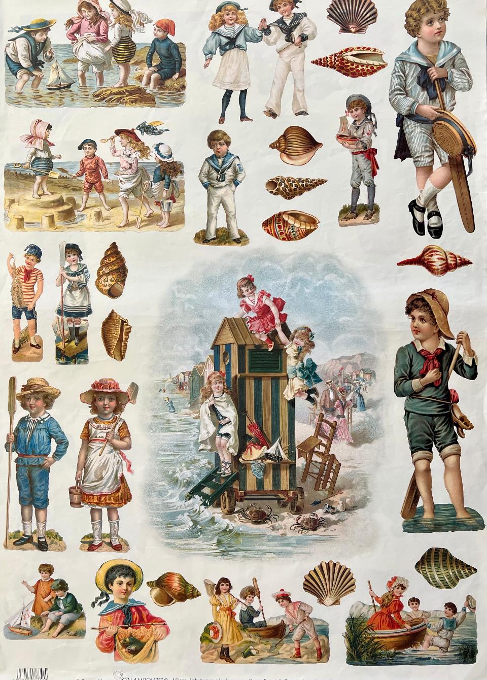 Carta Classic - Bambini in Spiaggia (sc2) Calambour 50x70 cm