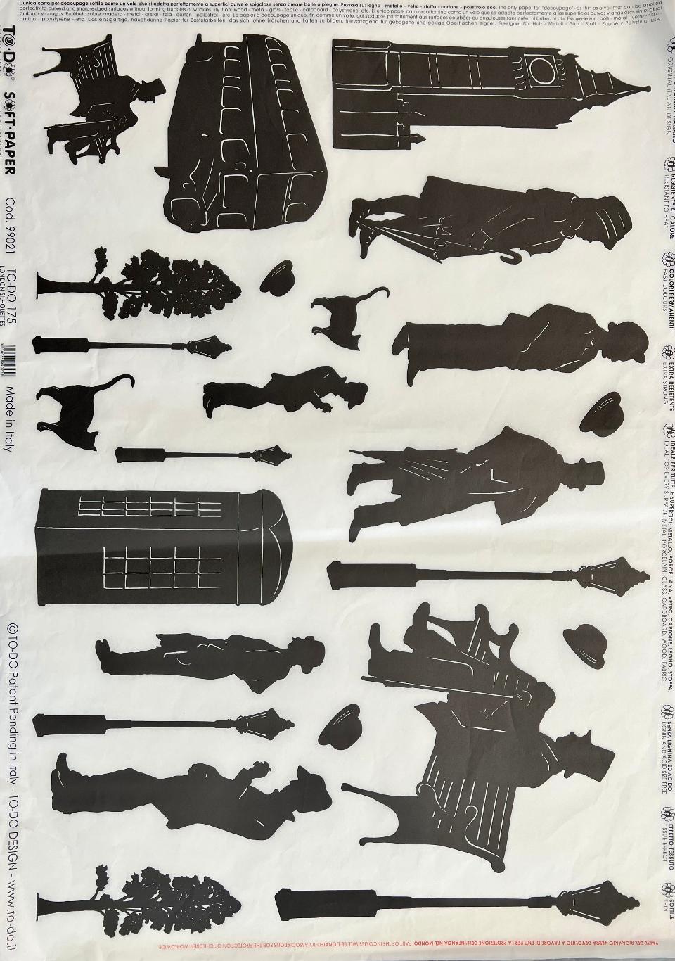 Carta velo - Ombre London (SC3) TODO Paper Soft 50x70 cm