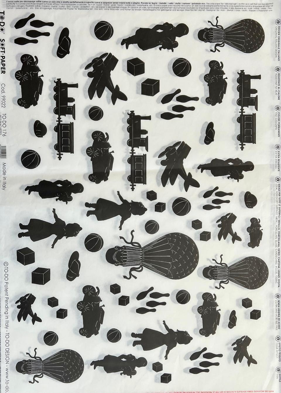 Carta velo - Ombre Giocattoli (SC3) TODO Paper Soft 50x70 cm