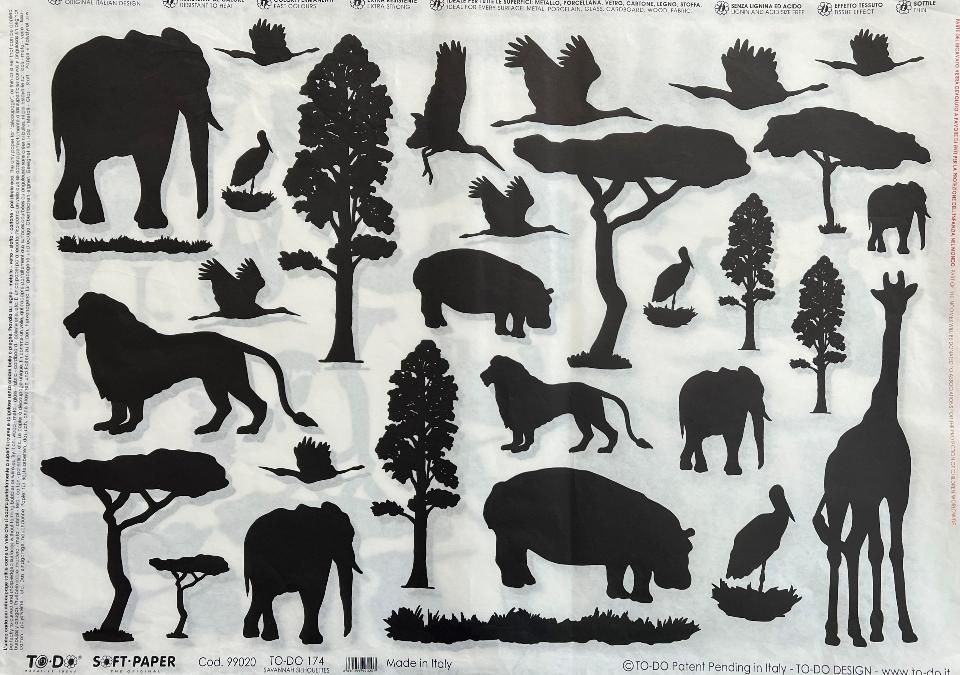 Carta velo - Ombre Savana (SC3) TODO Paper Soft 50x70 cm