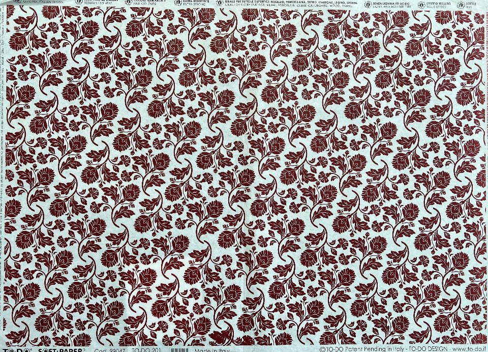 Carta velo - Ruby Red Bombay (SC3) TODO Paper Soft 50 x 70 cm