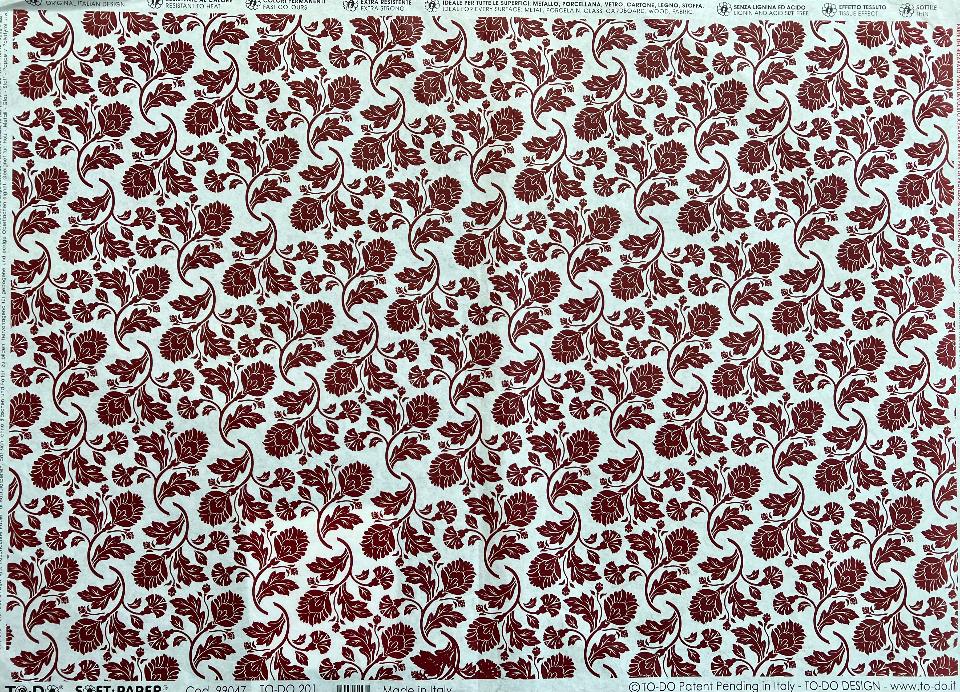 Carta velo - Ruby Red Bombay (SC3) TODO Paper Soft 50 x 70 cm