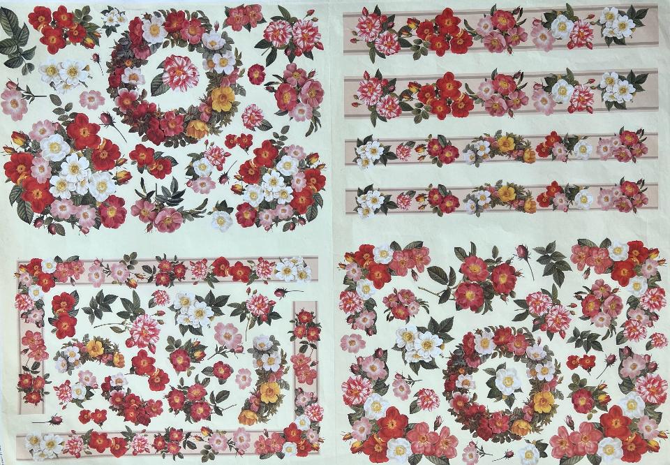 Carta Classic - Fiori rossi (sc2) Craftitalia 50x70 cm