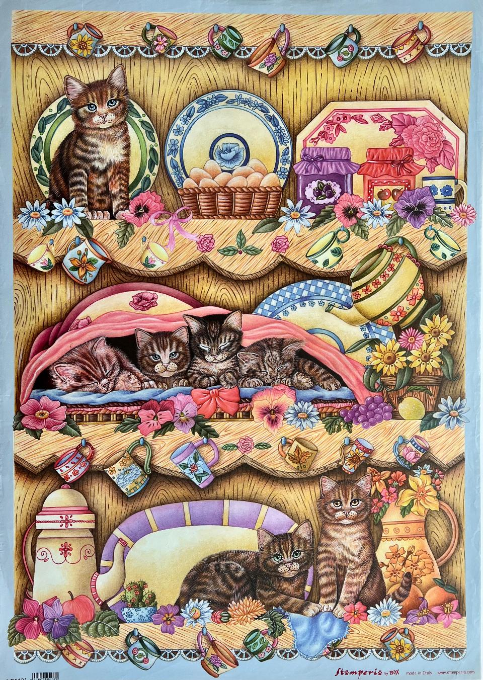 Carta Classic - Gatti (sc2) Stamperia 50x70 cm