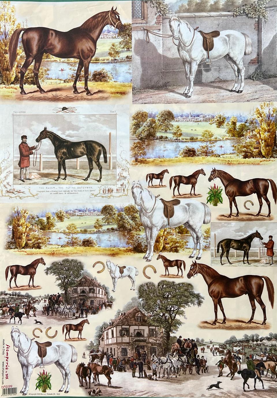 Carta Classic - Cavalli 2 (sc2) Stamperia 50x70 cm