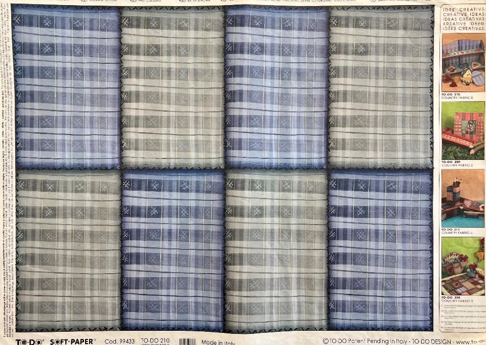 Carta velo - Country Fabric 3 (SC3) TODO Paper Soft 50x70 cm