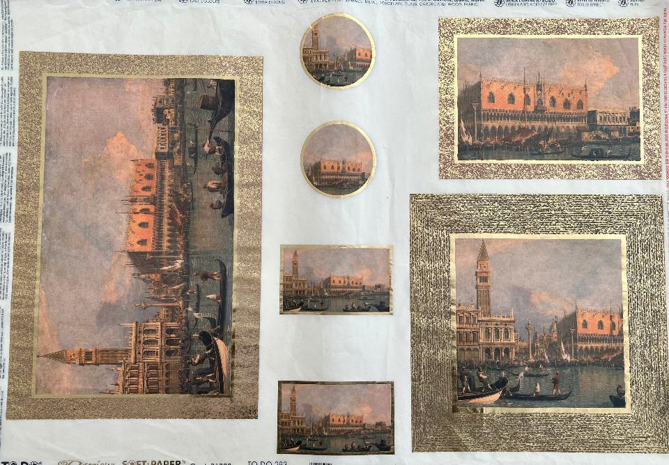 Carta velo - Canaletto - Veduta di Palazzo Ducale a Venezia (SC3) TODO Paper Soft 50x70 cm