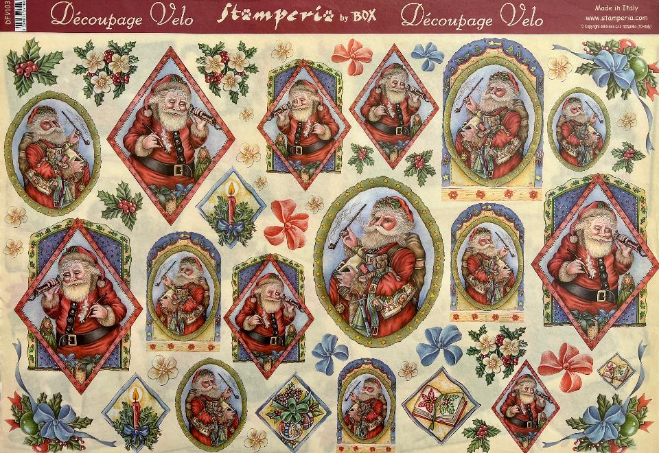 Carta velo - Babbo Natale 2 (SC2) Stamperia 31 x 48 cm