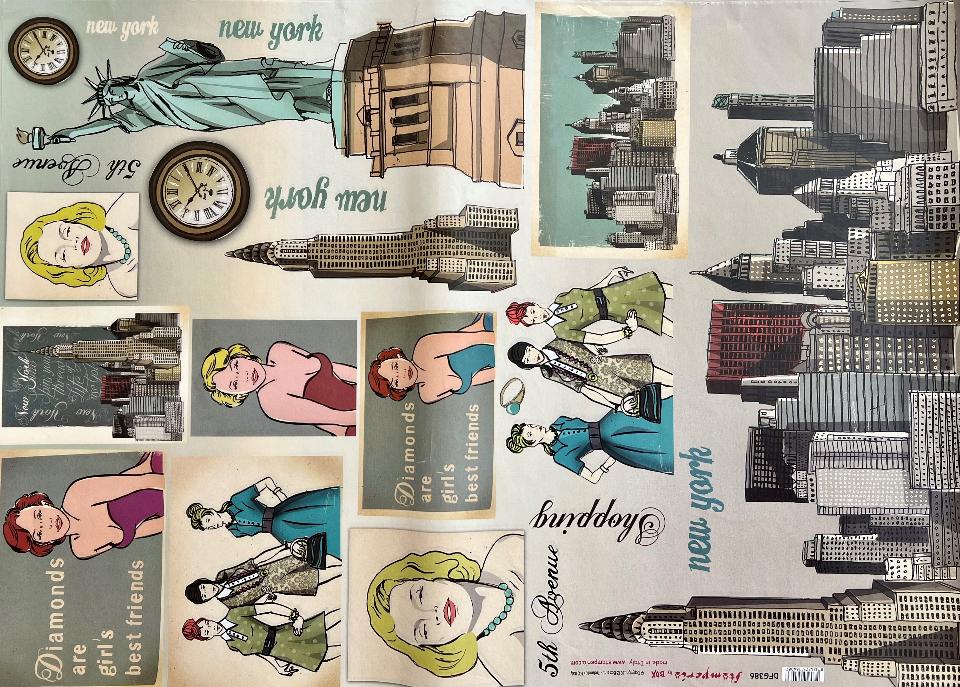 Carta Classic - New York (sc1) Stamperia 50 x 70 cm