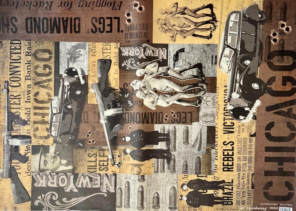 Carta Classic - Chicago (sc1) Stamperia 50 x 70 cm