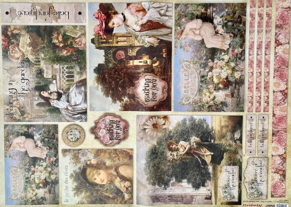 Carta Classic - Belle Jardiniere (sc1) Stamperia 50 x 70 cm