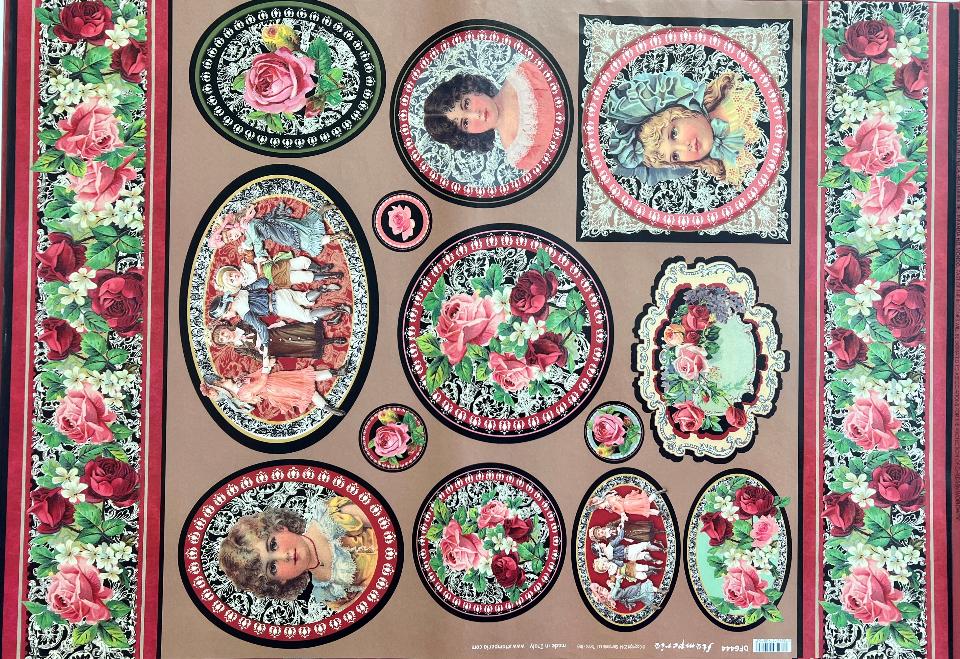 Carta Classic - Rose Vintage (sc1) Stamperia 50 x 70 cm