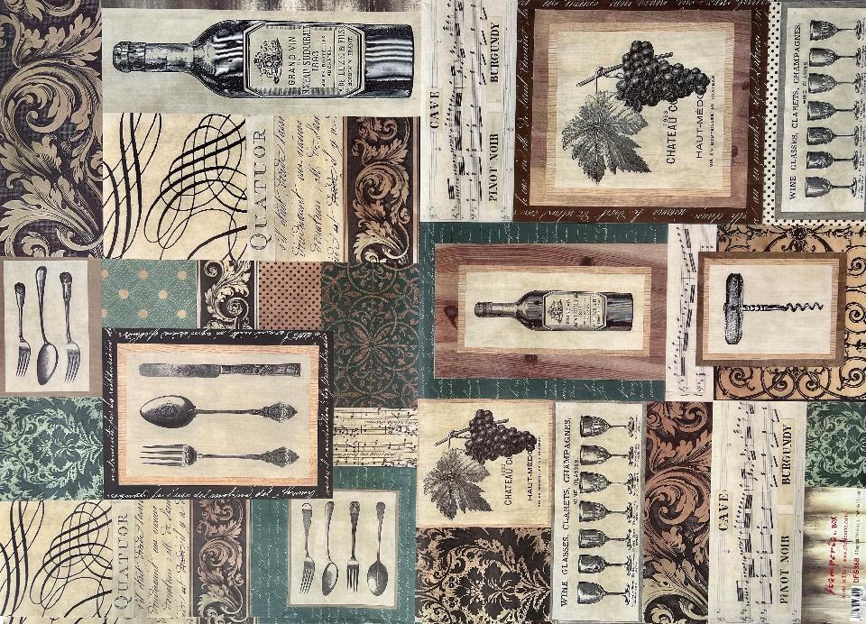 Carta Classic - Vino Vintage (sc1) Stamperia 50 x 70 cm