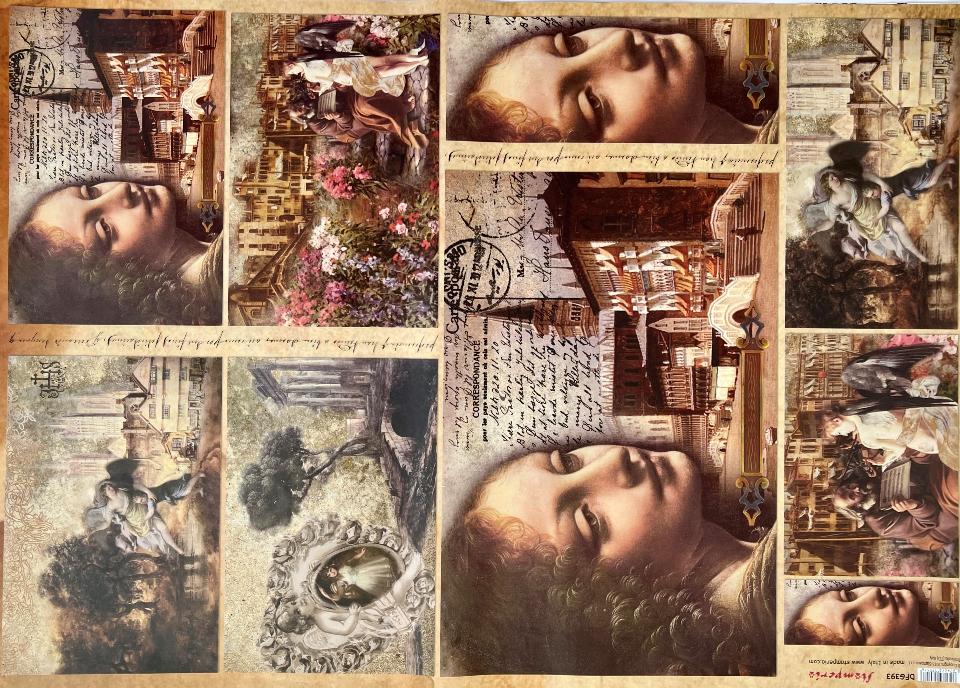 Carta Classic - Volto di Donna (sc1) Stamperia 50 x 70 cm